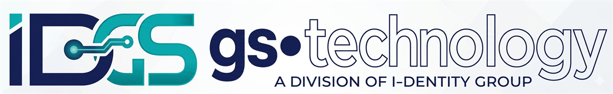 Logo IDGS e gs•technology, a division of I-DENTITY GROUP